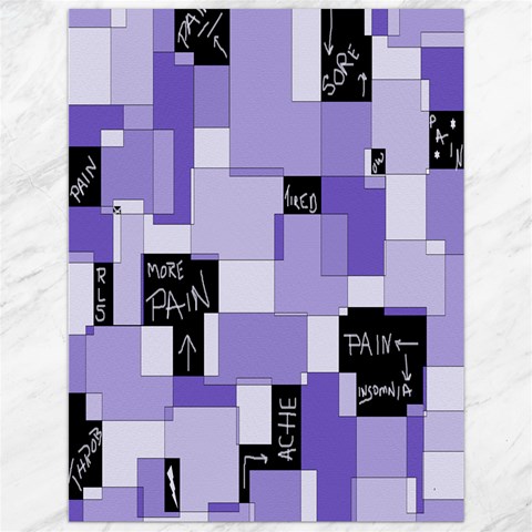 Purple Pain Modular Canvas 12  x 16  (Unframed) from ArtsNow.com 11.86 x15.41  Canvas - 1