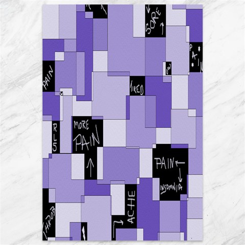 Purple Pain Modular Canvas 12  x 18  (Unframed) from ArtsNow.com 11.88 x17.36  Canvas - 1
