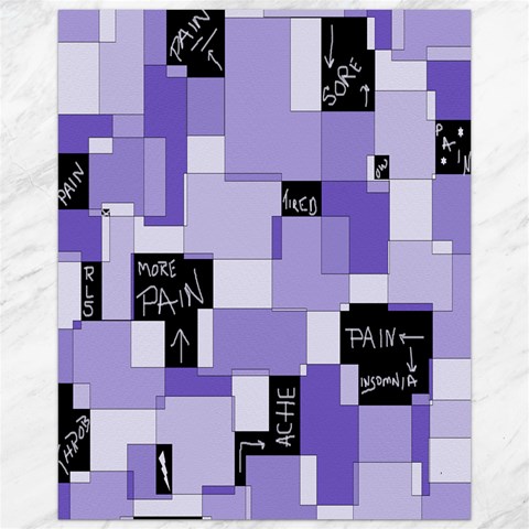 Purple Pain Modular Canvas 16  x 20  (Unframed) from ArtsNow.com 15.75 x19.29  Canvas - 1