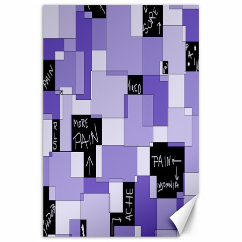 Purple Pain Modular Canvas 24  x 36  (Unframed) from ArtsNow.com 23.35 x34.74  Canvas - 1