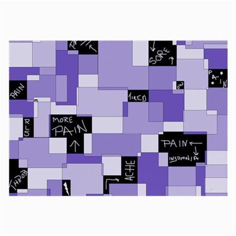 Purple Pain Modular Glasses Cloth (Large) from ArtsNow.com Front