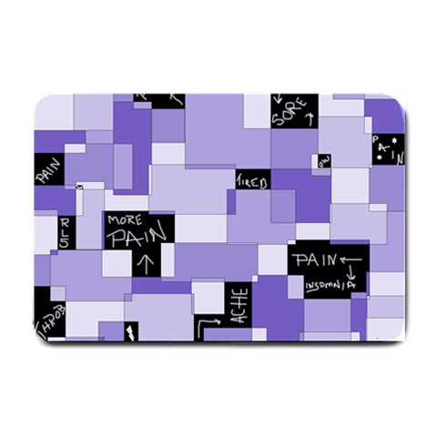 Purple Pain Modular Small Door Mat from ArtsNow.com 24 x16  Door Mat