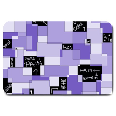 Purple Pain Modular Large Door Mat from ArtsNow.com 30 x20  Door Mat