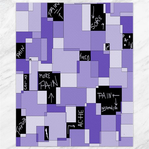 Purple Pain Modular Canvas 11  x 14  (Unframed) from ArtsNow.com 10.95 x13.48  Canvas - 1