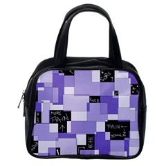 Purple Pain Modular Classic Handbag (Two Sides) from ArtsNow.com Back