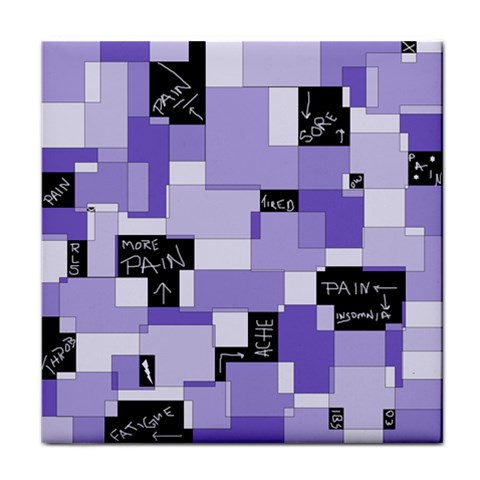Purple Pain Modular Face Towel from ArtsNow.com Front