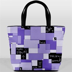 Purple Pain Modular Bucket Handbag from ArtsNow.com Back