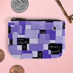 Purple Pain Modular Coin Change Purse from ArtsNow.com Front