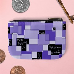 Purple Pain Modular Coin Change Purse from ArtsNow.com Back