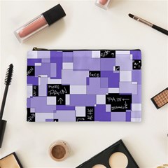 Purple Pain Modular Cosmetic Bag (Medium) from ArtsNow.com Front