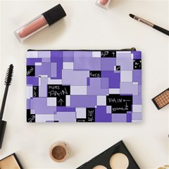 Purple Pain Modular Cosmetic Bag (Medium) from ArtsNow.com Back