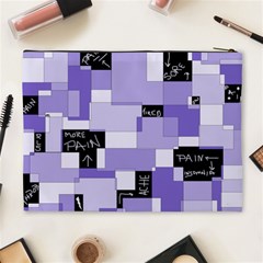 Purple Pain Modular Cosmetic Bag (XL) from ArtsNow.com Back