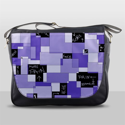 Purple Pain Modular Messenger Bag from ArtsNow.com Front