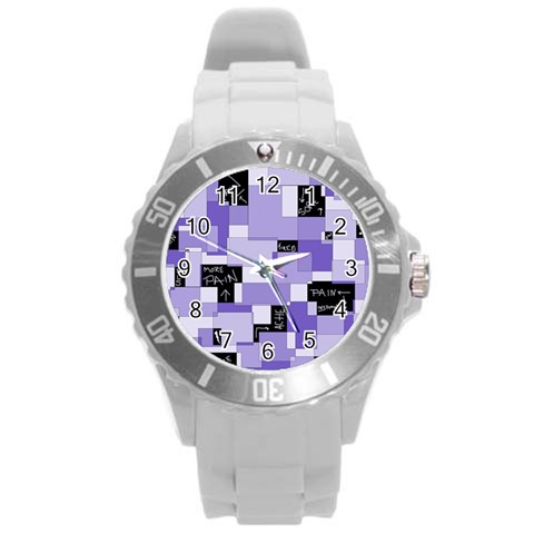 Purple Pain Modular Plastic Sport Watch (Large) from ArtsNow.com Front