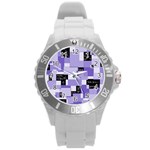 Purple Pain Modular Plastic Sport Watch (Large)