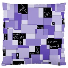 Purple Pain Modular Large Cushion Case (Two Sided)  from ArtsNow.com Front