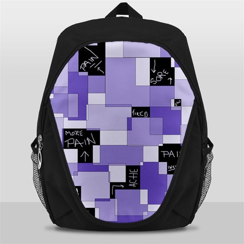 Purple Pain Modular Backpack Bag from ArtsNow.com Front