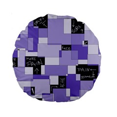 Purple Pain Modular 15  Premium Round Cushion  from ArtsNow.com Front