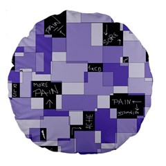 Purple Pain Modular 18  Premium Round Cushion  from ArtsNow.com Front