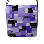 Purple Pain Modular Flap Closure Messenger Bag (Large)