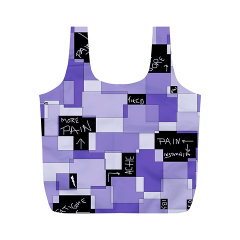 Purple Pain Modular Reusable Bag (M) from ArtsNow.com Front