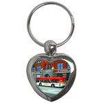 Double Decker Bus   Ave Hurley   Key Chain (Heart)