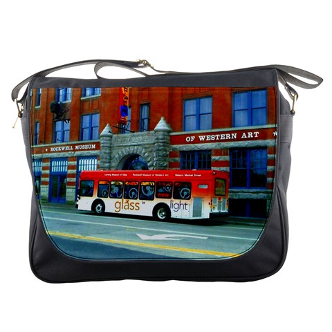 Double Decker Bus   Ave Hurley   Messenger Bag from ArtsNow.com Front