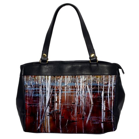 Automn Swamp Oversize Office Handbag (One Side) from ArtsNow.com Front