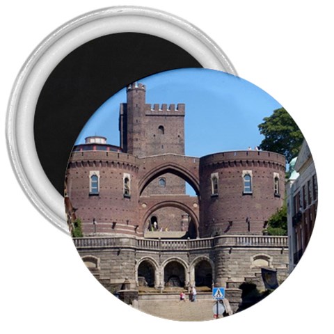 Helsingborg Castle 3  Button Magnet from ArtsNow.com Front
