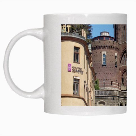 Helsingborg Castle White Coffee Mug from ArtsNow.com Left