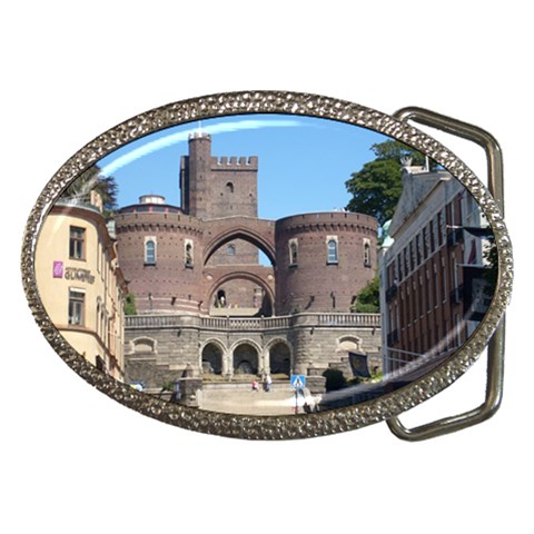Helsingborg Castle Belt Buckle (Oval) from ArtsNow.com Front