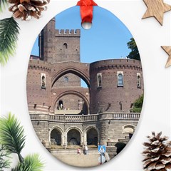 Helsingborg Castle Oval Ornament (Two Sides) from ArtsNow.com Front