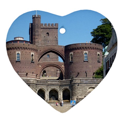 Helsingborg Castle Heart Ornament (Two Sides) from ArtsNow.com Front