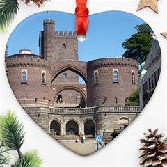 Helsingborg Castle Heart Ornament (Two Sides) from ArtsNow.com Front