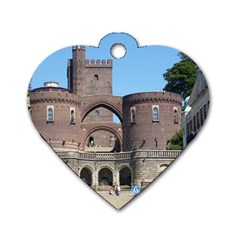 Helsingborg Castle Dog Tag Heart (Two Sided) from ArtsNow.com Front