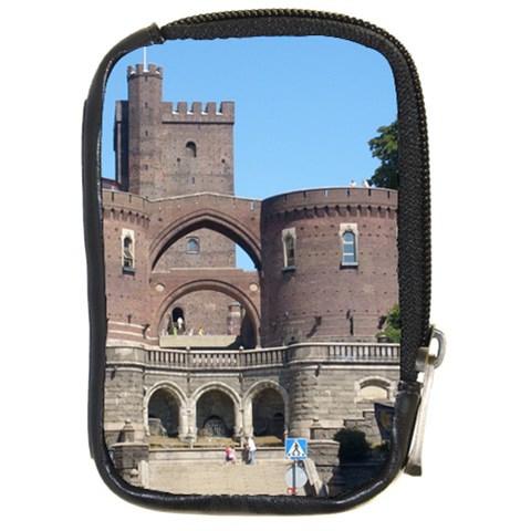 Helsingborg Castle Compact Camera Leather Case from ArtsNow.com Front