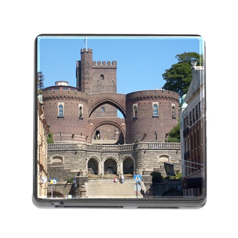 Helsingborg Castle Memory Card Reader with Storage (Square) from ArtsNow.com Front