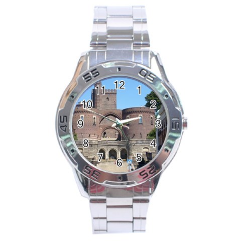 Helsingborg Castle Stainless Steel Watch from ArtsNow.com Front