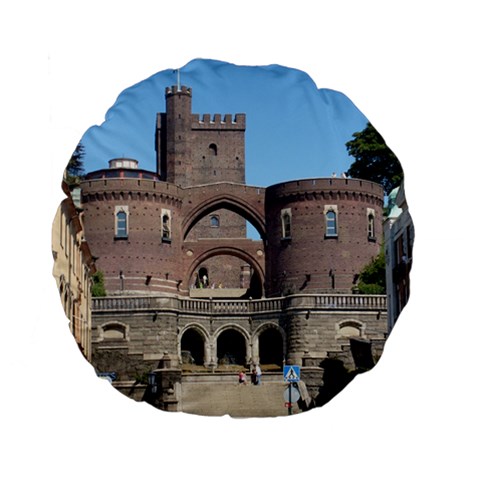 Helsingborg Castle 15  Premium Round Cushion  from ArtsNow.com Back