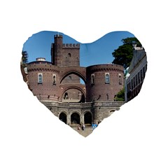 Helsingborg Castle 16  Premium Heart Shape Cushion  from ArtsNow.com Front