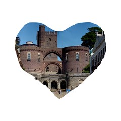 Helsingborg Castle 16  Premium Heart Shape Cushion  from ArtsNow.com Back