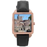 Helsingborg Castle Rose Gold Leather Watch 