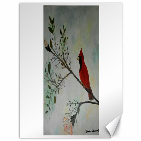 Sweet Red Cardinal Canvas 36  x 48  (Unframed) from ArtsNow.com 35.26 x46.15  Canvas - 1