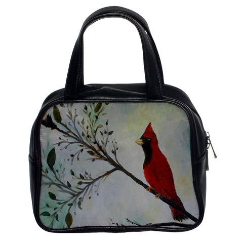 Sweet Red Cardinal Classic Handbag (Two Sides) from ArtsNow.com Front