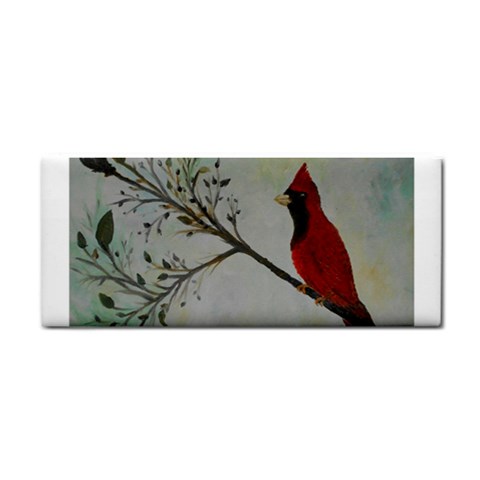 Sweet Red Cardinal Hand Towel from ArtsNow.com Front