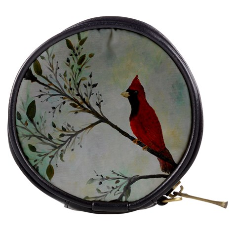 Sweet Red Cardinal Mini Makeup Case from ArtsNow.com Front