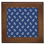 Boat Anchors Framed Ceramic Tile