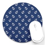 Boat Anchors 8  Mouse Pad (Round)