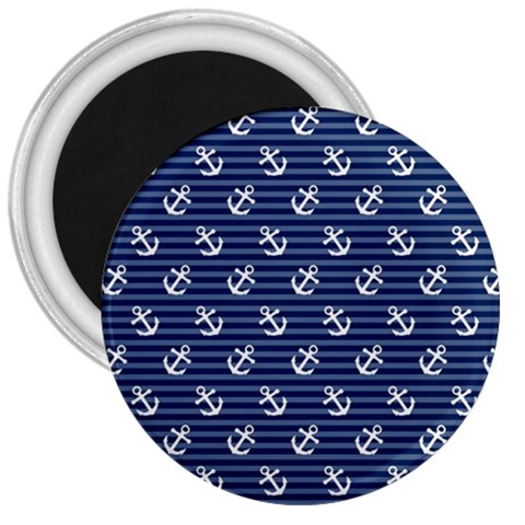 Boat Anchors 3  Button Magnet from ArtsNow.com Front