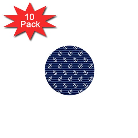 Boat Anchors 1  Mini Button (10 pack) from ArtsNow.com Front